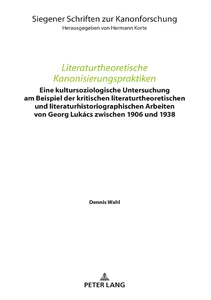 Title: Literaturtheoretische Kanonisierungspraktiken