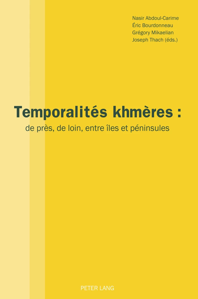 Temporalites Khmeres Peter Lang Verlag