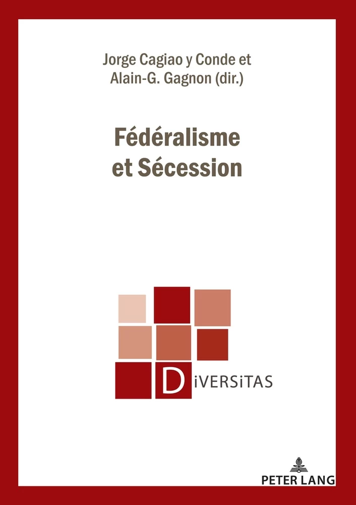 Federalisme Et Secession Peter Lang Verlag