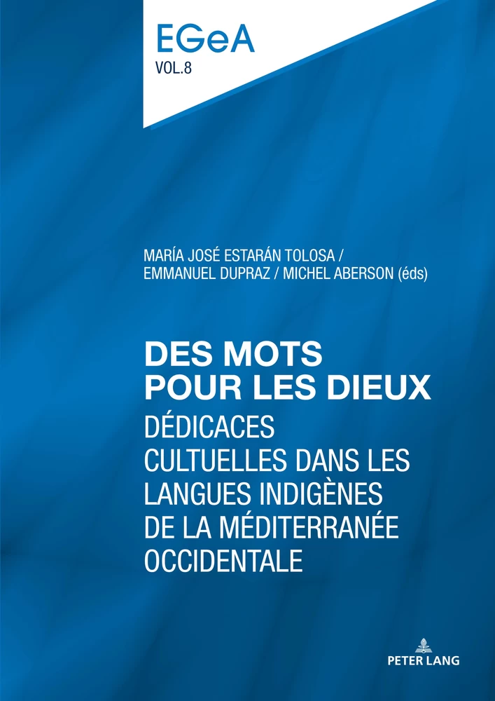 Des Mots Pour Les Dieux Peter Lang Verlag