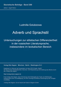 Title: Adverb und Sprachstil