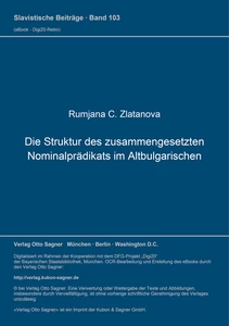 Title: Die Struktur des zusammengesetzten Nominalprädikats im Altbulgarischen