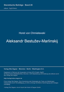Title: Aleksandr Bestužev-Marlinskij