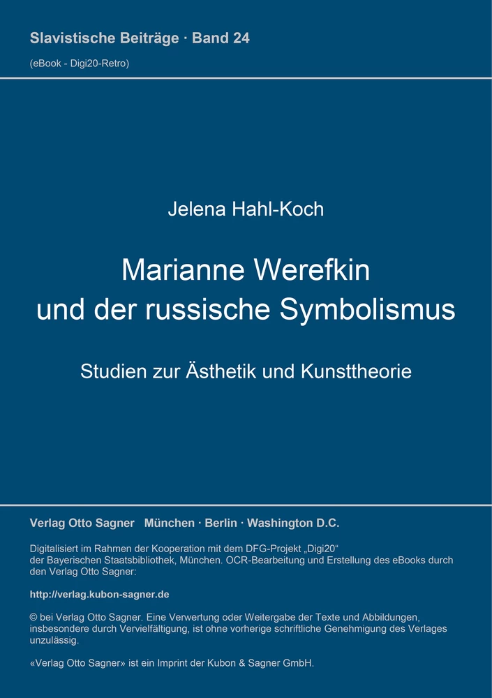 Titel: Marianne Werefkin und der russische Symbolismus