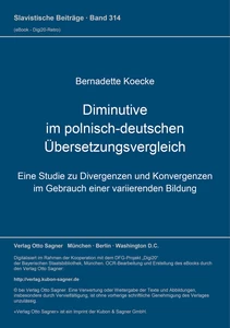 Title: Diminutive im polnisch-deutschen Übersetzungsvergleich