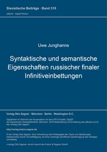 Title: Syntaktische und semantische Eigenschaften russischer finaler Infinitiveinbettungen