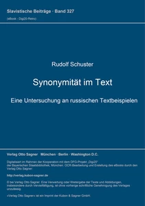 Title: Synonymität im Text