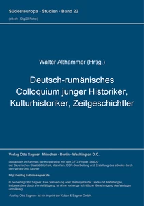 Title: Deutsch-rumänisches Colloquium junger Historiker, Kulturhistoriker, Zeitgeschichtler