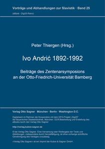 Title: Ivo Andrić 1892-1992