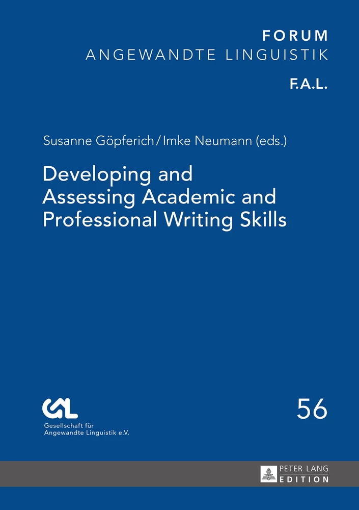 Developing And Assessing Academic And Professional Writing Skills Peter Lang Verlag