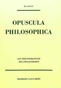 Title: Opuscula Philosophica