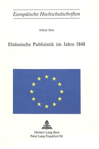 Title: Elsässische Publizistik im Jahre 1848