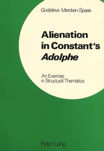 Title: Alienation in Constant's «Adolphe»