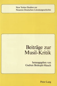 Title: Beiträge zur Musil-Kritik