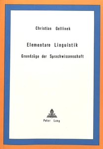 Title: Elementare Linguistik