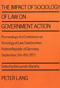 Title: The Impact of Sociology of Law on Government Action