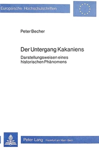 Title: Der Untergang Kakaniens