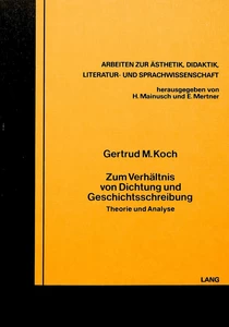 Title: Zum Verhältnis von Dichtung und Geschichtsschreibung