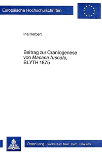 Title: Beitrag zur Craniogenese von Macaca Fuscata, Blyth 1875