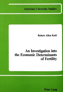 Title: An Investigation Into the Economic Determinants of Fertility