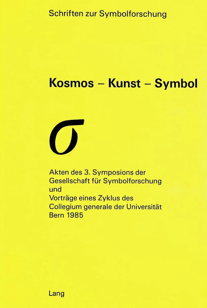 Titel: Kosmos - Kunst - Symbol