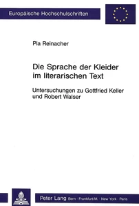 Title: Die Sprache der Kleider im literarischen Text