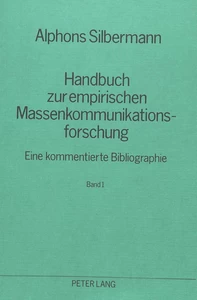 Title: Handbuch zur empirischen Massenkommunikationsforschung