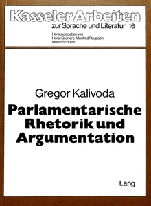 Title: Parlamentarische Rhetorik und Argumentation