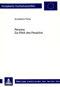 Title: Persona. Zur Ethik des Panaitios