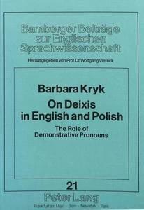 Title: On Deixis in English and Polish