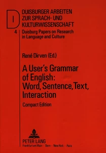 Title: A User's Grammar of English: Word, Sentence, Text, Interaction