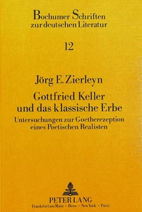 Title: Gottfried Keller und das klassische Erbe