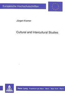 Title: Cultural and Intercultural Studies
