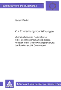 Title: Zur Erforschung von Wirkungen