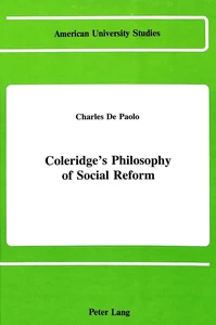 Title: Coleridge's Philosophy of Social Reform