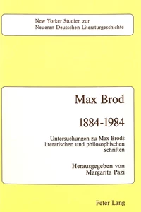 Title: Max Brod 1884 - 1984