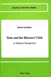 Title: Yeats and the Rhymers' Club