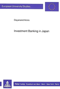 Title: Investment Banking in Japan