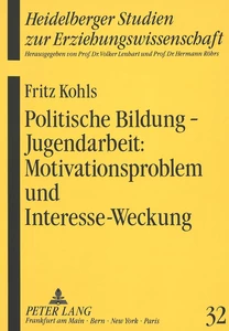 Title: Politische Bildung - Jugendarbeit: Motivationsproblem und Interesse-Weckung