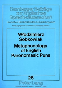 Title: Metaphonology of English Paronomasic Puns
