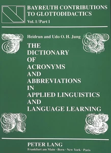 Title: The Dictionary of Acronyms and Abbreviations in Applied Linguistics and Language Learning