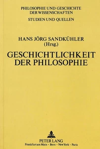 Title: Geschichtlichkeit der Philosophie