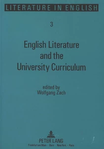Title: English Literature and the University Curriculum