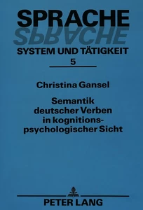 Title: Semantik deutscher Verben in kognitionspsychologischer Sicht