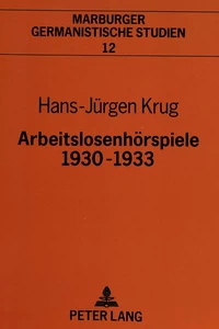 Title: Arbeitslosenhörspiele 1930-1933