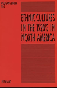 Title: Ethnic Cultures in the 1920's in North America