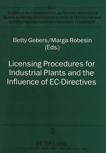 Title: Licensing Procedures for Industrial Plants and the Influence of EC-Directives