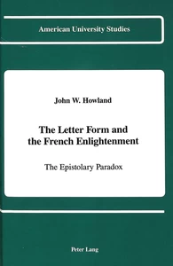 Title: The Letter Form and the French Enlightenment