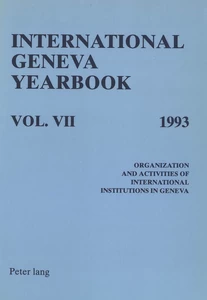 Title: International Geneva Yearbook: Vol. VII/1993