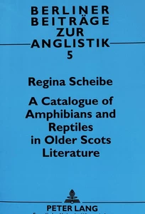 Title: A Catalogue of Amphibians and Reptiles in Older Scots Literature